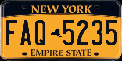 NY license plate FAQ5235