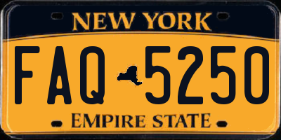 NY license plate FAQ5250