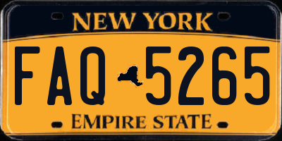 NY license plate FAQ5265