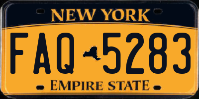 NY license plate FAQ5283