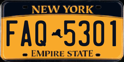 NY license plate FAQ5301