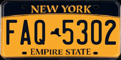 NY license plate FAQ5302