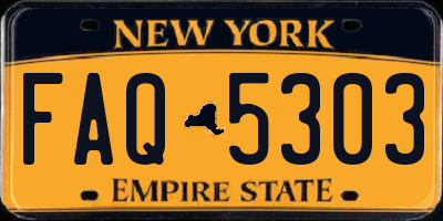 NY license plate FAQ5303