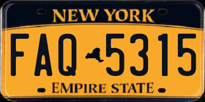 NY license plate FAQ5315