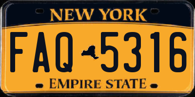 NY license plate FAQ5316