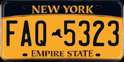 NY license plate FAQ5323
