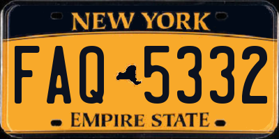 NY license plate FAQ5332