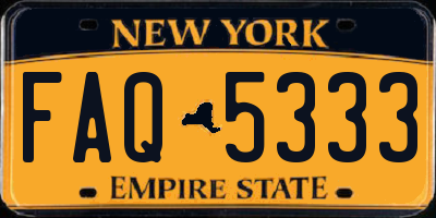 NY license plate FAQ5333
