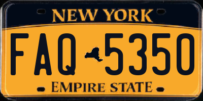 NY license plate FAQ5350