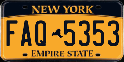 NY license plate FAQ5353