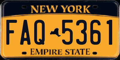 NY license plate FAQ5361