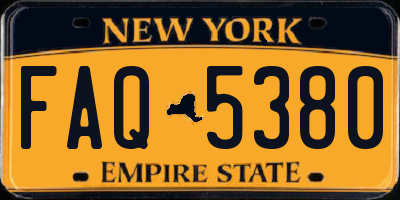 NY license plate FAQ5380