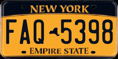 NY license plate FAQ5398