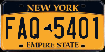 NY license plate FAQ5401