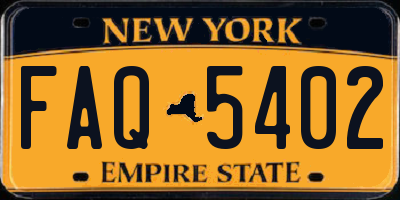 NY license plate FAQ5402