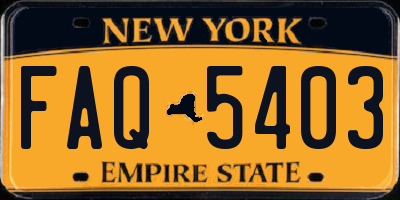 NY license plate FAQ5403