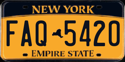 NY license plate FAQ5420