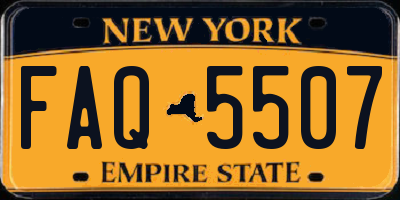 NY license plate FAQ5507