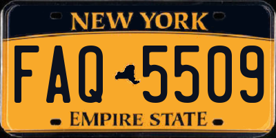 NY license plate FAQ5509