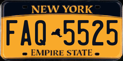 NY license plate FAQ5525
