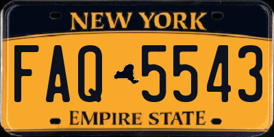 NY license plate FAQ5543