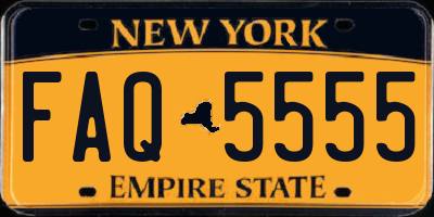 NY license plate FAQ5555