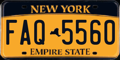 NY license plate FAQ5560
