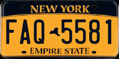 NY license plate FAQ5581