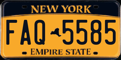 NY license plate FAQ5585