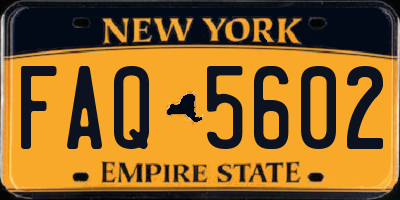 NY license plate FAQ5602