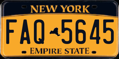 NY license plate FAQ5645