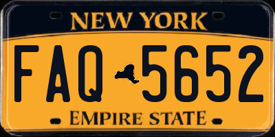 NY license plate FAQ5652