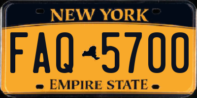 NY license plate FAQ5700