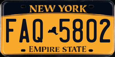 NY license plate FAQ5802