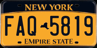 NY license plate FAQ5819