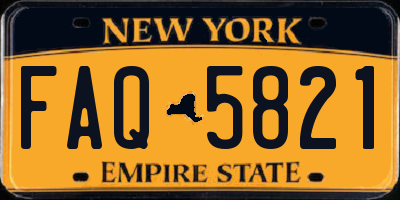 NY license plate FAQ5821
