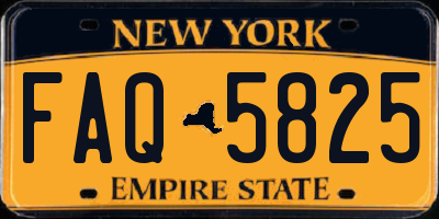 NY license plate FAQ5825
