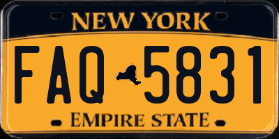 NY license plate FAQ5831