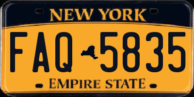 NY license plate FAQ5835