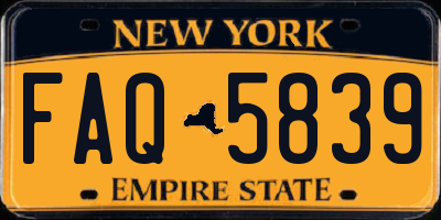 NY license plate FAQ5839