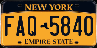 NY license plate FAQ5840