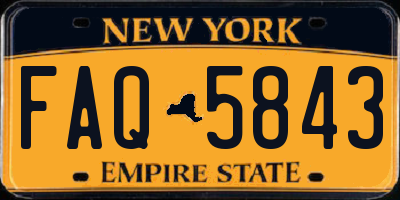 NY license plate FAQ5843