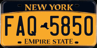 NY license plate FAQ5850