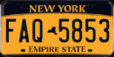 NY license plate FAQ5853