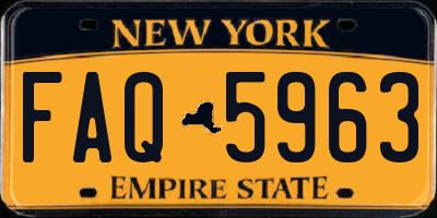 NY license plate FAQ5963