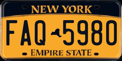 NY license plate FAQ5980