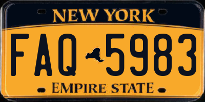 NY license plate FAQ5983