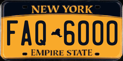 NY license plate FAQ6000