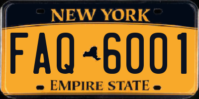 NY license plate FAQ6001