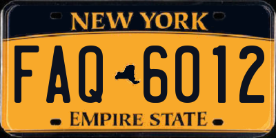 NY license plate FAQ6012